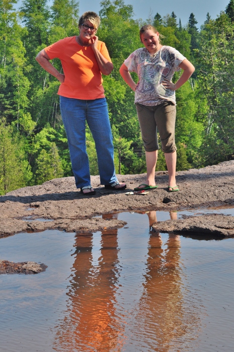 Madi and Mookie at Gooseberry Falls 